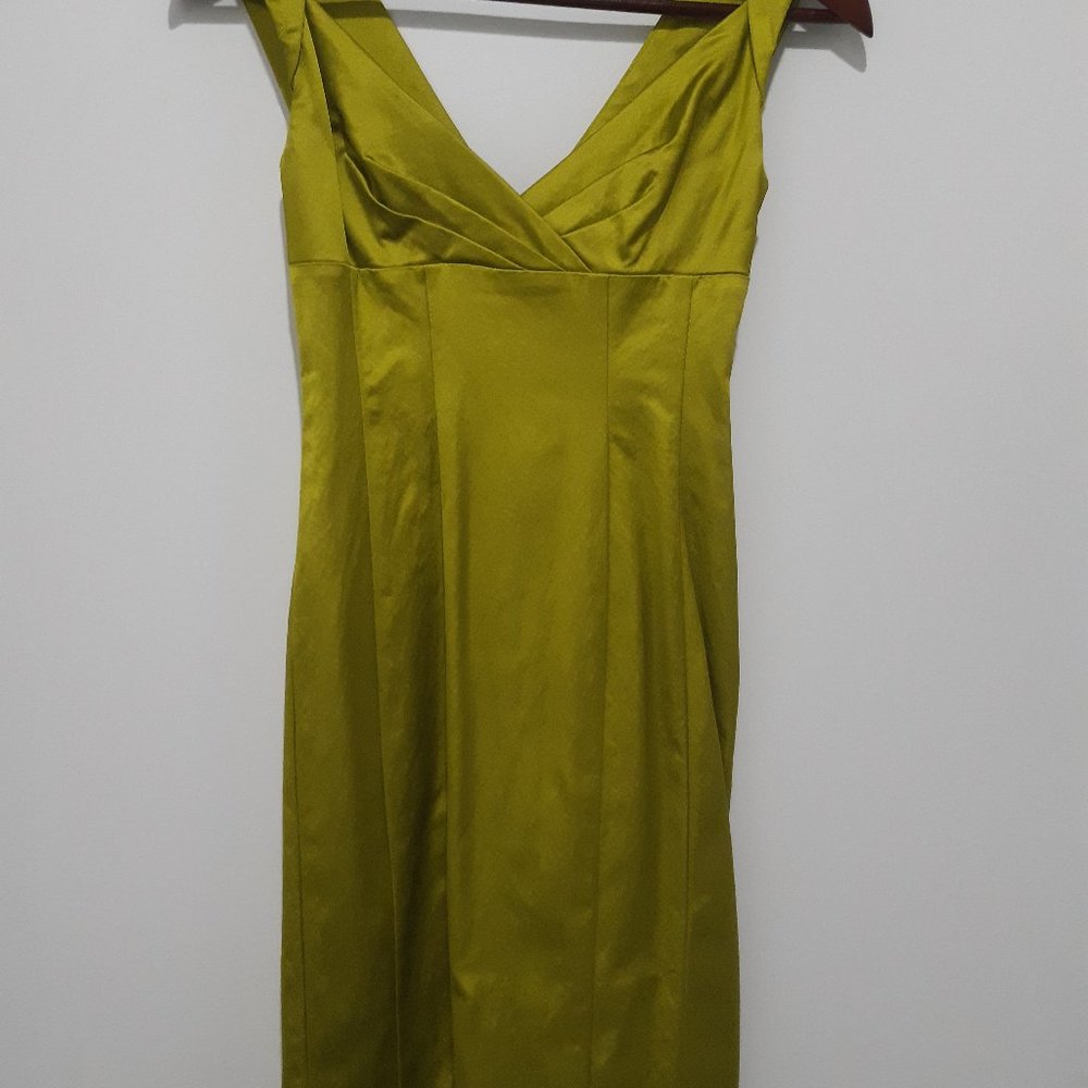 Bebe Chartreuse Dress - XS (NWOT)